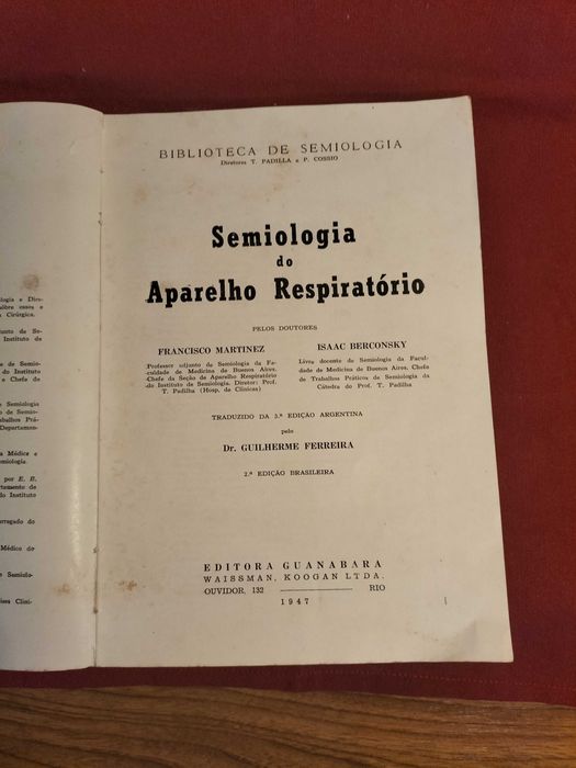 Livro "Semiologia do Aparelho Respiratório" - CXL6