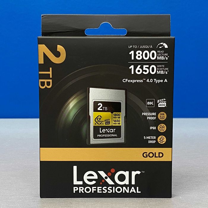 Lexar Professional CFexpress 4.0 Type A GOLD | 2TB | SELADO | 3 ANOS DE GARANTIA