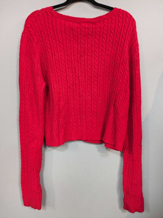 Sweter Alcott z wiskozą czerwony rozm. XL