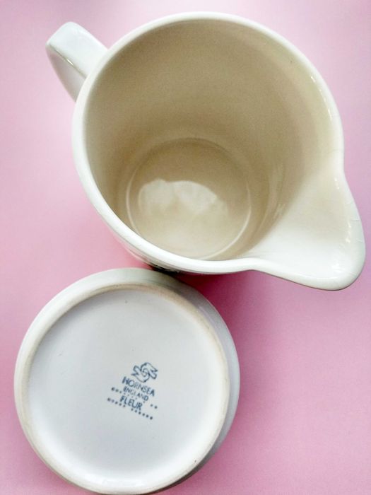 Фарфоровый молочник и сахарница Hornsea Fleur made in england