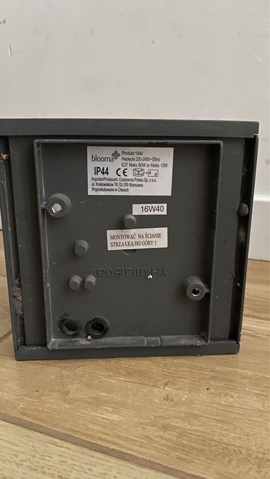 Lampa kinkiet ścienny Blooma 1846 antracyt