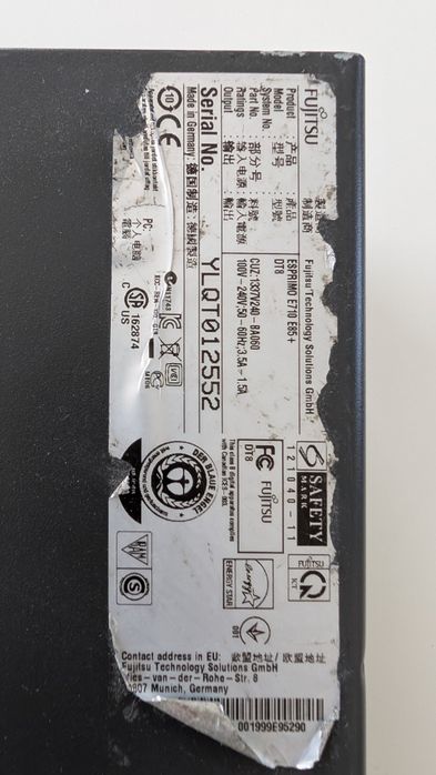 Fujitsu Computer with i5 and SSD Drive64738204901377121