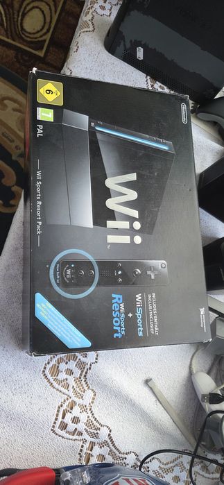 Nintendo Wii Black | Sports Resort Pack | BOX | Adapter HDMI | WII białe
