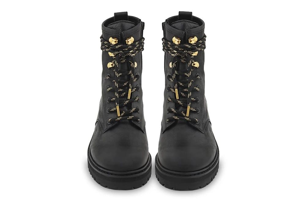 Botas The Boot Institute pretas em pele novas fabricadas em Portugal