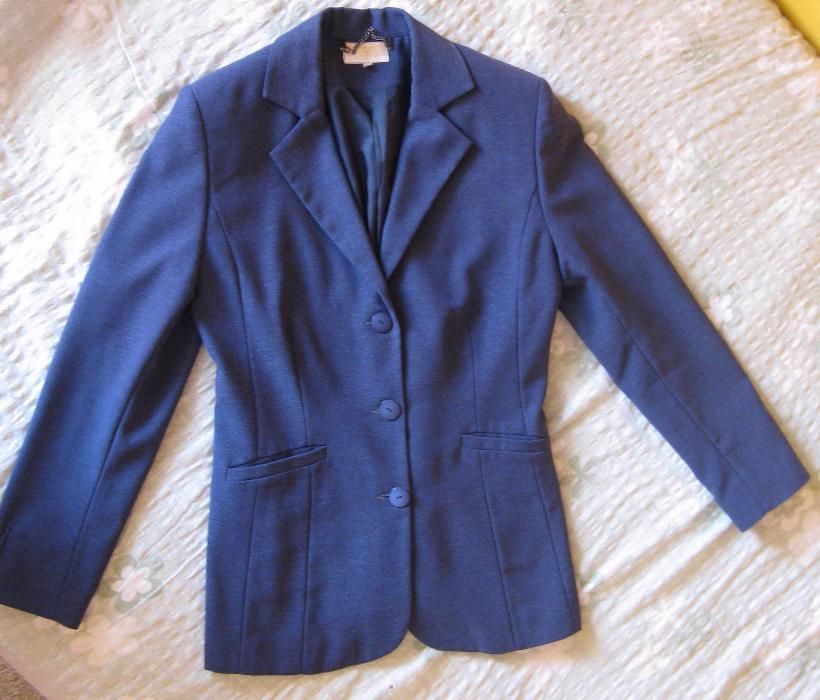 Marynarka żakiet kolor niebieski rozmiar 38/M/10