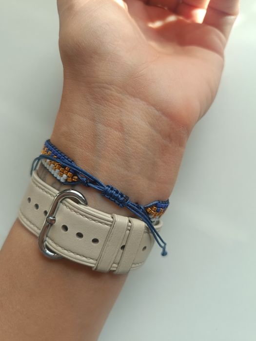 Bransoletka handmade tkana na krośnie