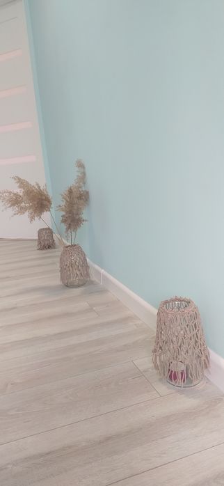 Pokrowiec świeczki wazon lampion Boho ozdoba makrama