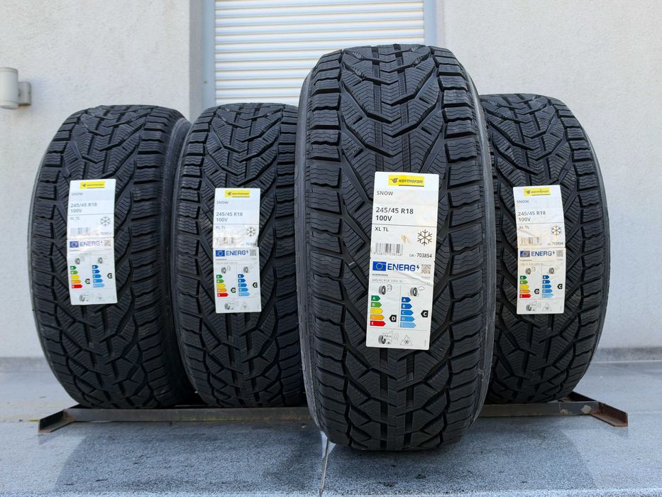 4szt zimowe 245/45R18 Kormoran Snow 100V XL Prod. 2026 rok! 5lat gwarancji