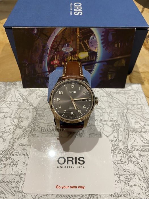 ORIS  Big Crown Pro Pilot Day-Date- komplet, stan bardzo dobry