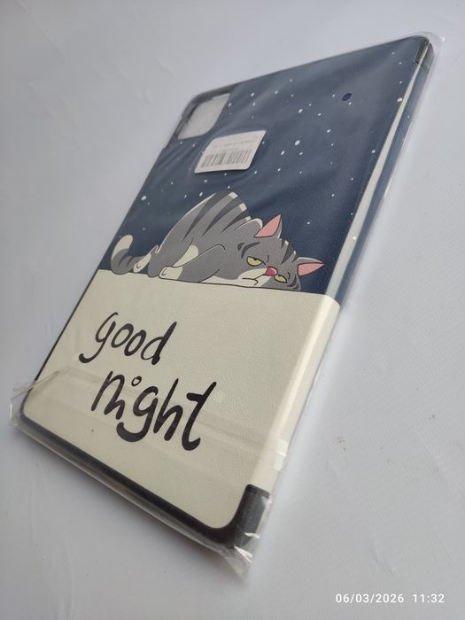 Capa iPad 13 polegadas gato good night