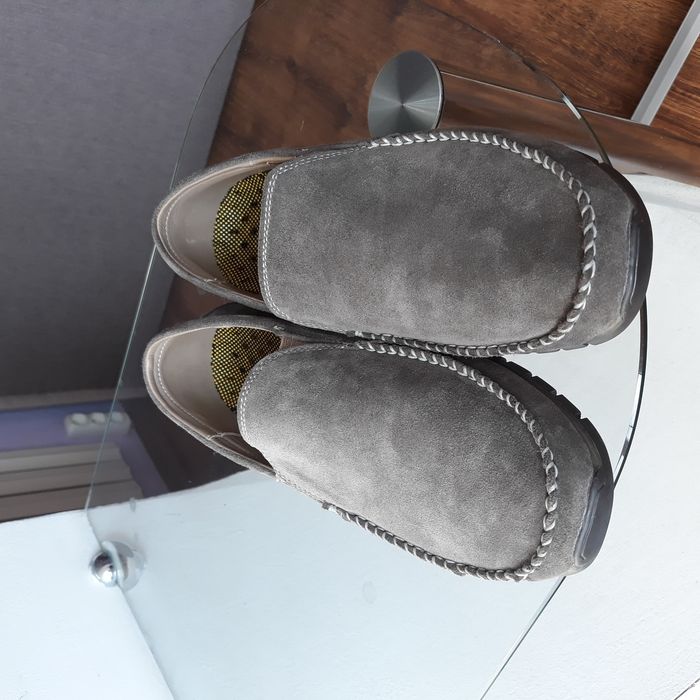 Мокасины новые замшевые