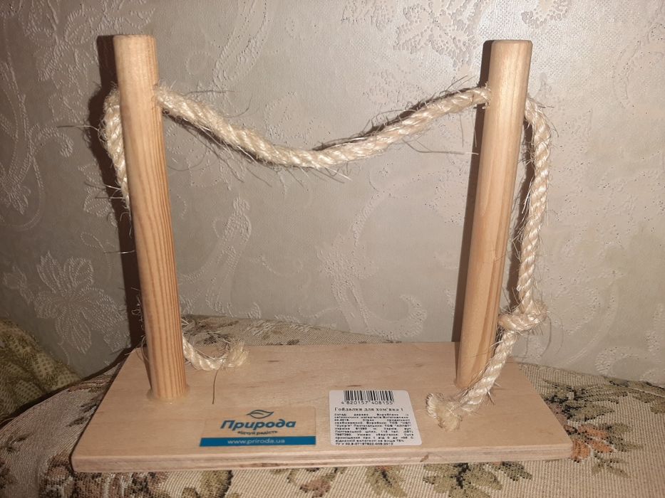 Гойдалка для хом'яка дерев'яна
