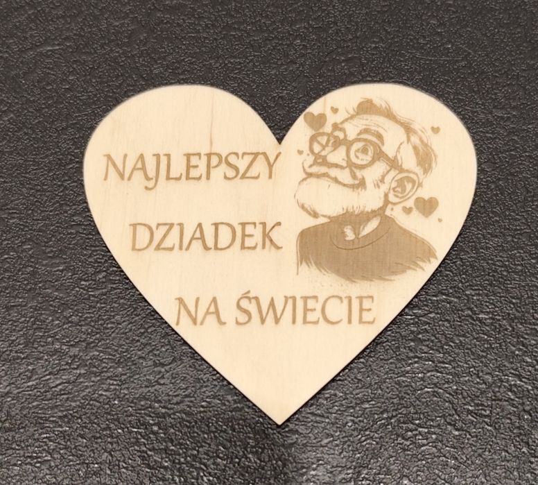 Drewniany upominek dla dziadków
