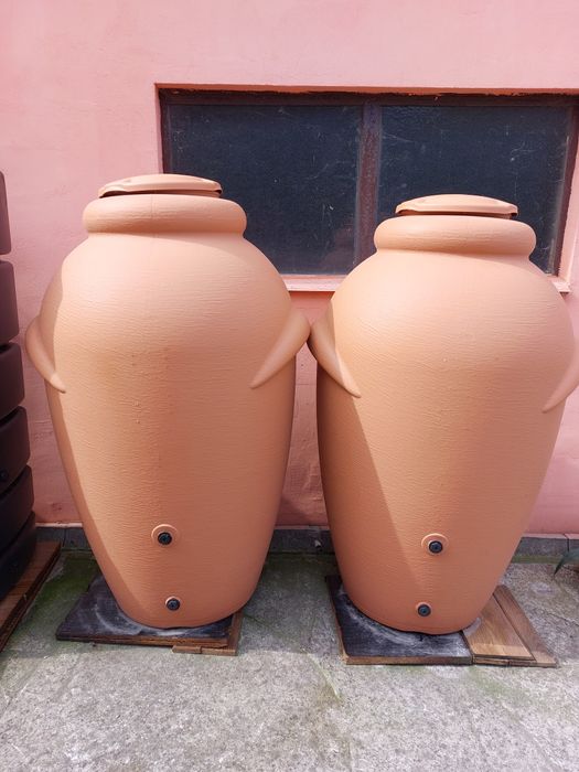 Dzban nowy 360l amfora na wodę deszczówkę ceglany kolor