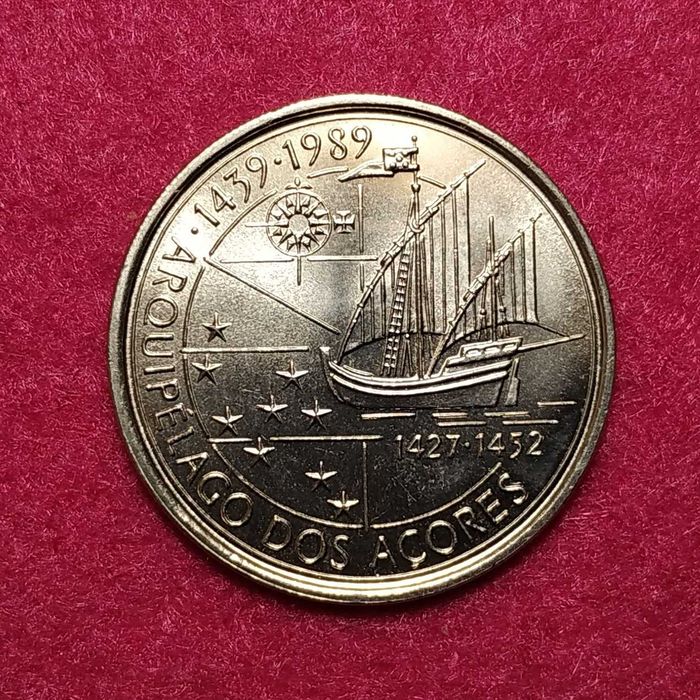 Portugal - moeda de 100 escudos de 1989 - Açores