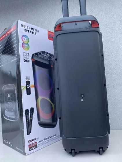 Акустична портативна колонка система з пультом та мікрофоном Bluetooth
