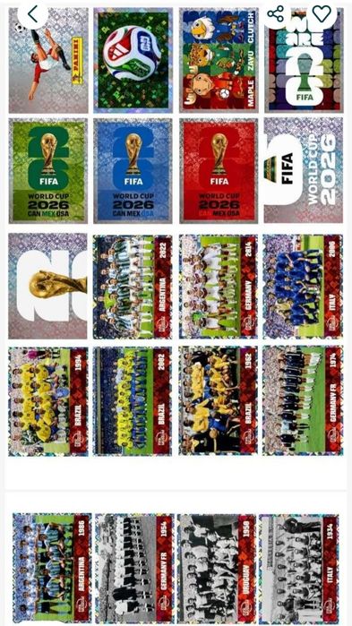 Coleção Panini Completa de Cromos do Mundial 2026