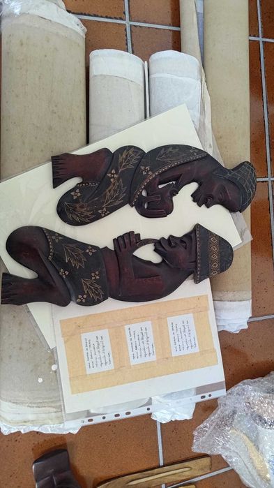 Artesanato Angola (2 peças, 410*140 mm cada)