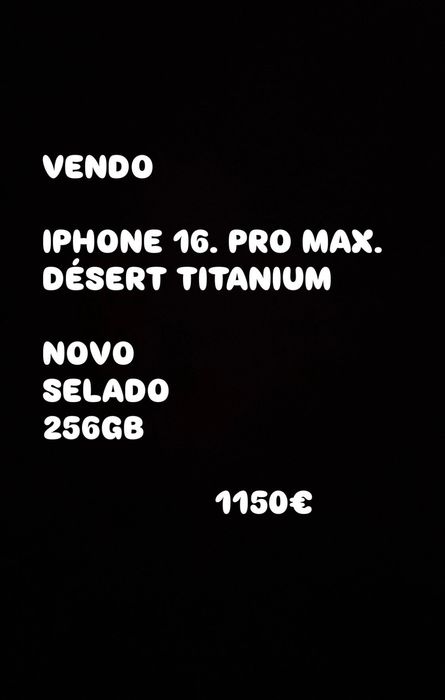 iPhone 16 pro Max 256GB