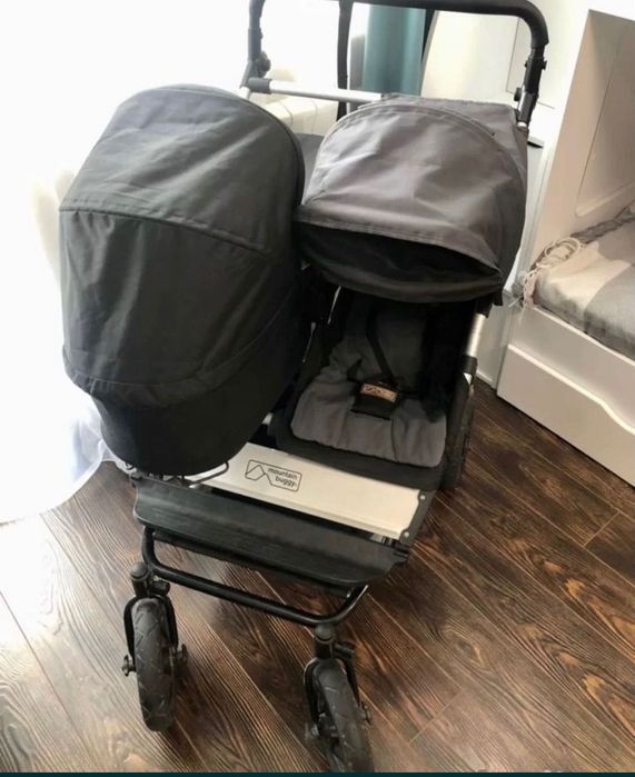 Коляска 3в1 для двойни,погодок Mountain Buggy Duet/Отличное состояние!