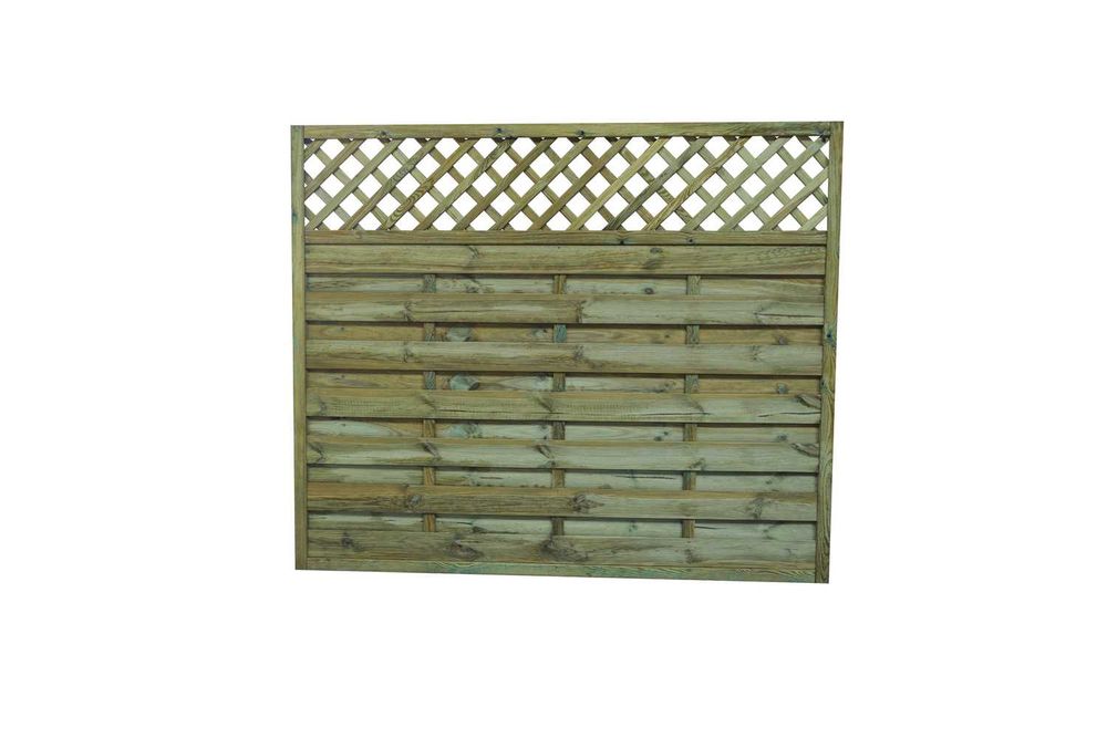 Płot osłonowy prosty z kratą Olga 180×120