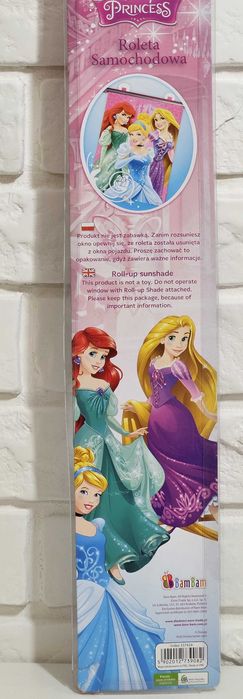 Roleta samochodowa Księżniczki 1 szt.