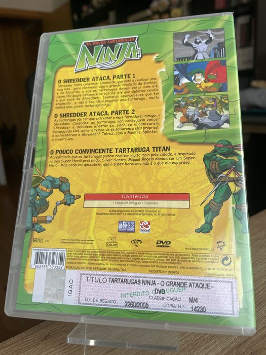 Dvd novas tartarugas ninja volume 4