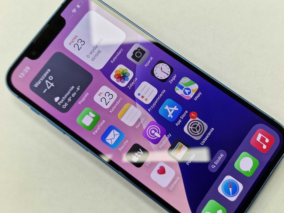 iPhone 13 mini 128GB/ Blue/ Grade A-/ kondycja baterii 77%/ Gwarancja