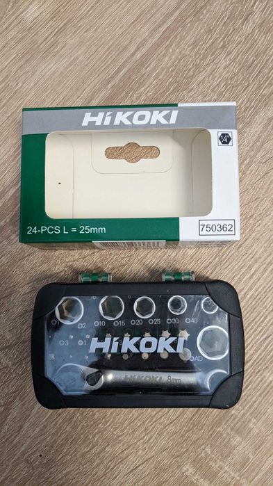 Набір біт та торцьових головок 24 одиниці 1/4" Hitachi / HiKOKI 750362