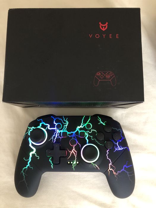 Геймпад VOYEE S08 Wireless – RGB подсветка, программируемые кнопки (Nintendo Switch 1/2/PRO/IOS/PC/Android)Gamepad gaming Джойстик