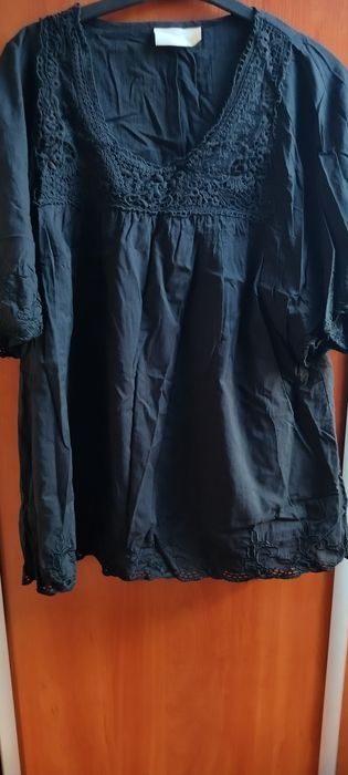 Piękna  duża Bluzka Anny Harveya 50 bawełna stan idealny