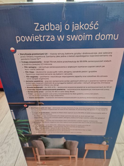 Oczyszczacz powietrza SETTI+ AP600W Wi‑Fi