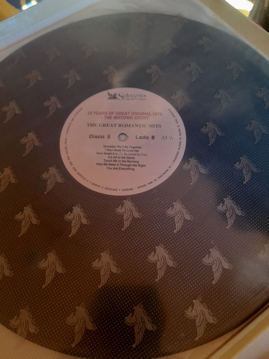 Disco de vinil com caixa