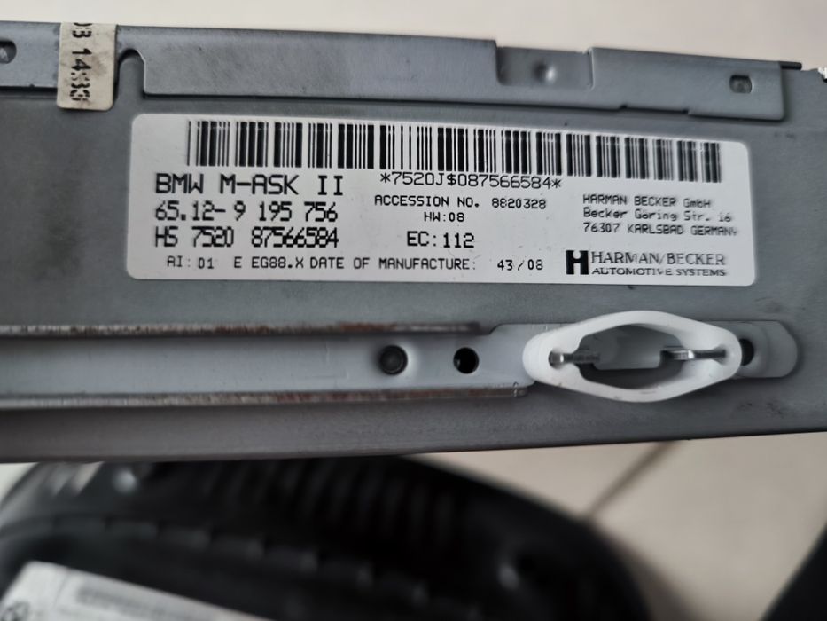 Vendo radio bmw e60/61 M-ask II