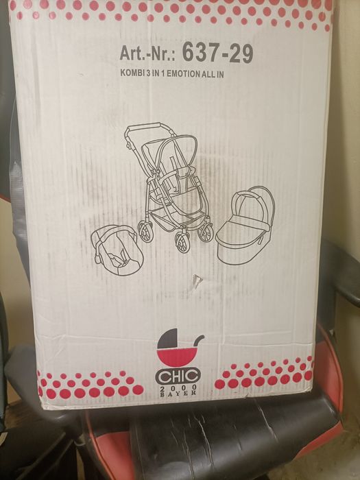 Wózek dla lalek 3w1