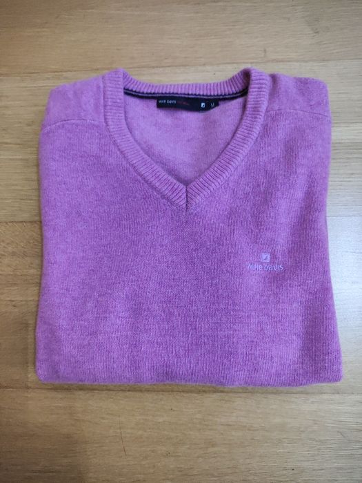 Pullover com gola em V, Mike Davis