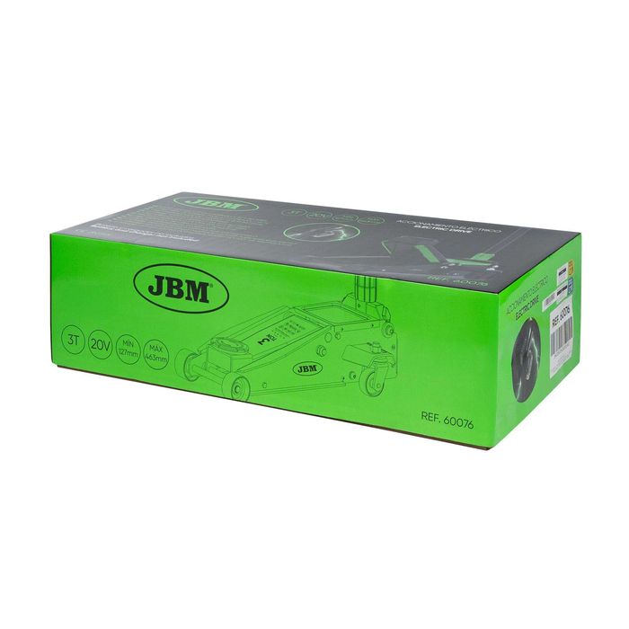 Macaco Hidráulico de Rodas JBM 3T a Bateria 20V LL29
