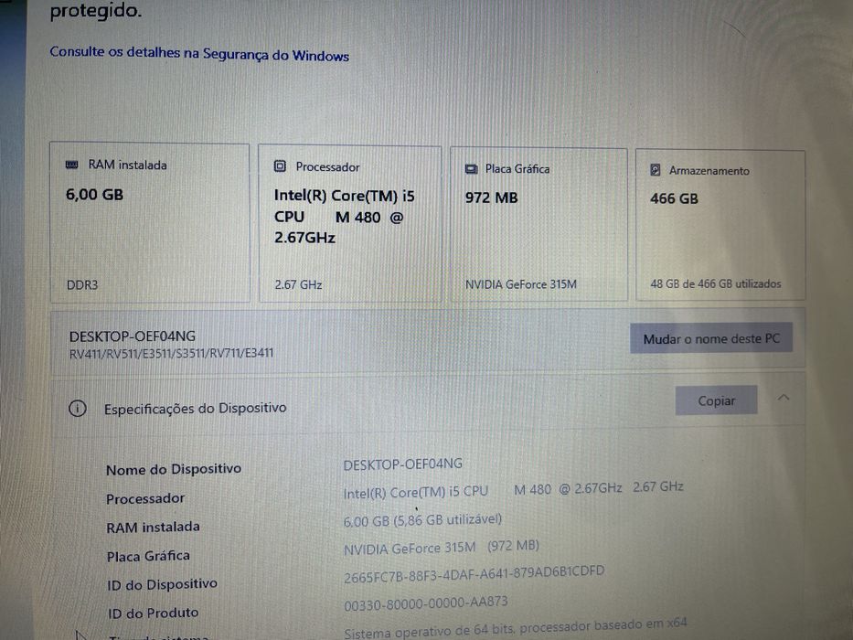 Samsung RV711 notebook