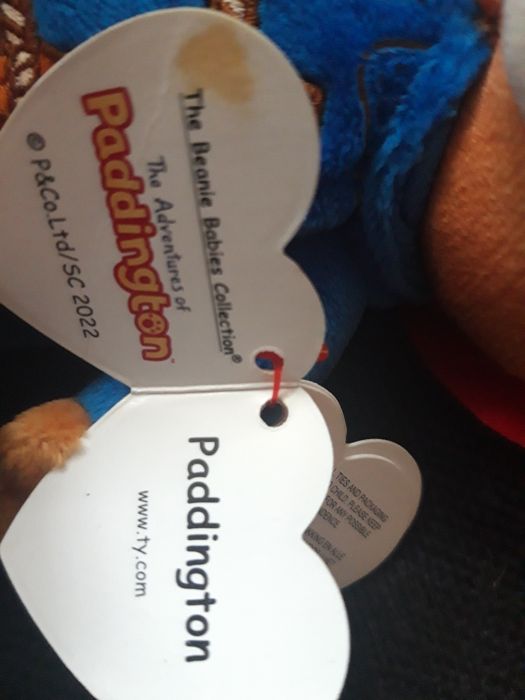 Мишка Paddington Beanie Baby падингтон, паддингтон Ty, ведмедик