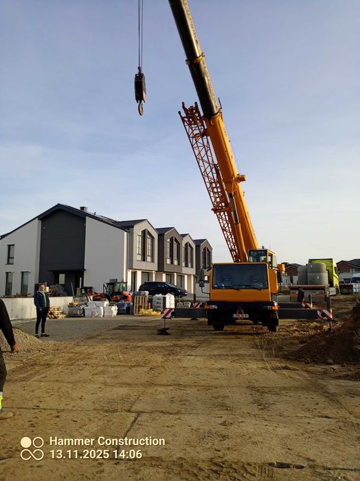 Układanie płyt JUMBO Prace Ziemne, Wyburzanie