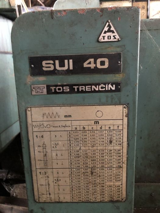 Tokarka indukcyjna Czechoslowacka Sui 40 i Sui 50
