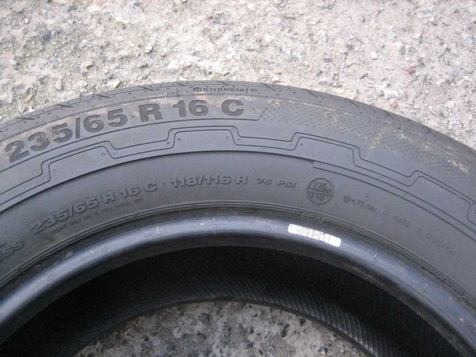 235/65 R16C 118/116R Continental VancoEco Літо 4штуки шини б/у
