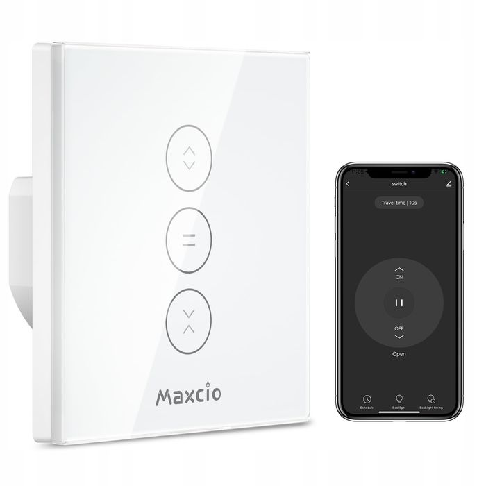 Przełącznik Rolet Smart Sterownik WiFi Aplikacja Harmonogram LED