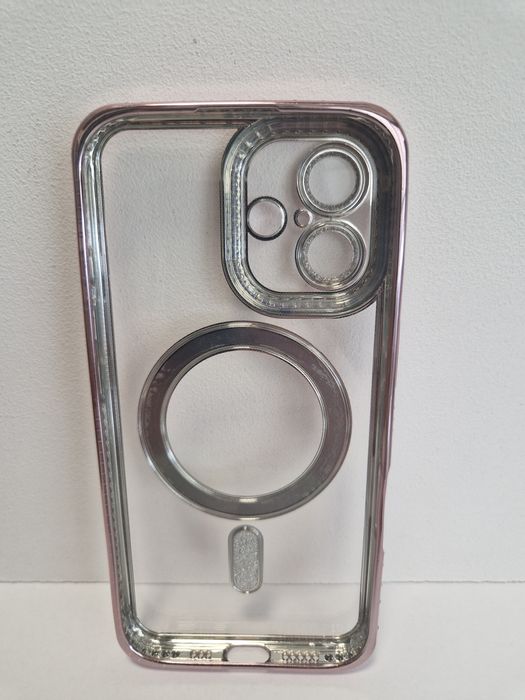Bling Magsafe Case do Iphone 16 różowy