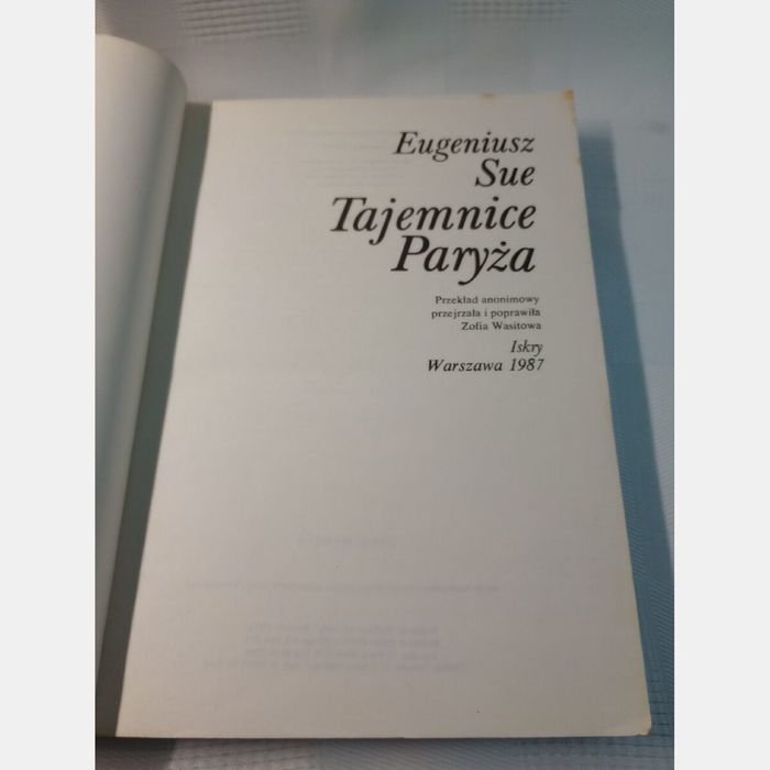 Tajemnice Paryża. Eugeniusz Sue