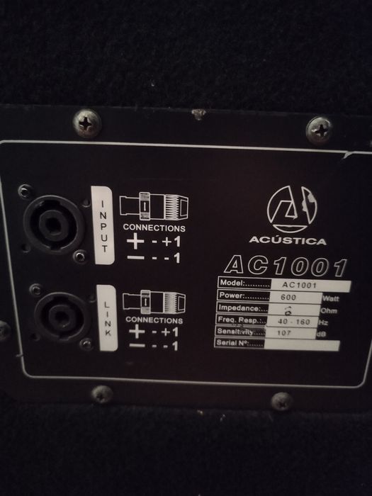 Sistema de som Acústica