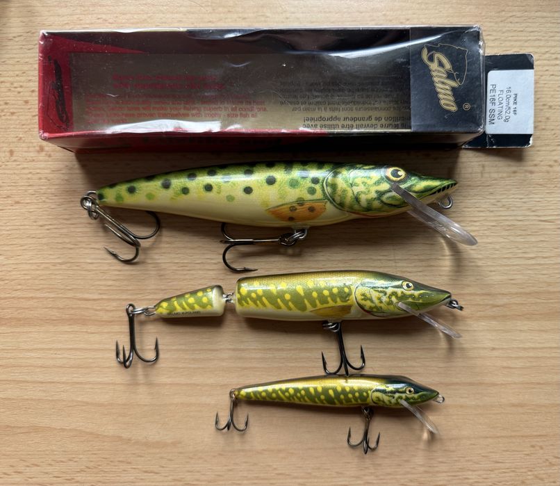 Woblery wobler salmo pike 16, 13, 9 cm