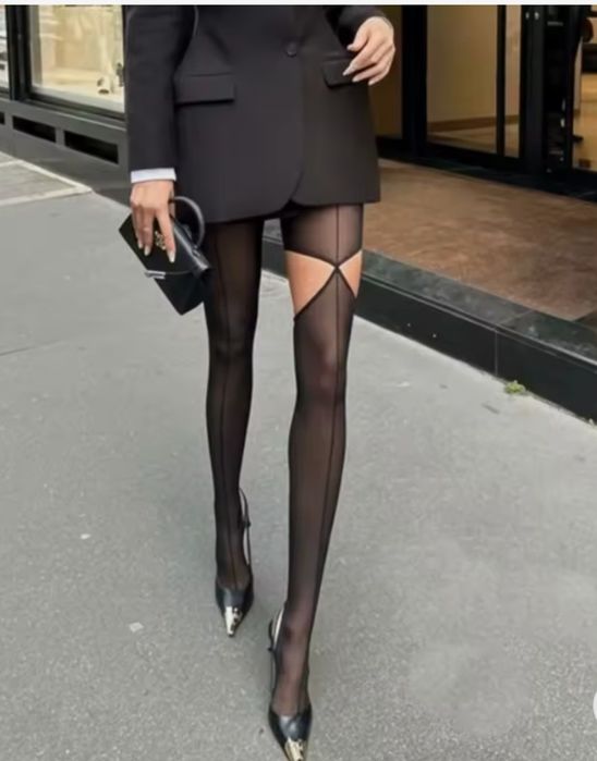 Rajstopy nowe Hollywood Dream z wycięciem