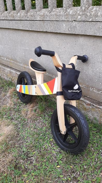 Drewniany rowerek biegowy