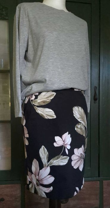 Jackpot spódnica ołówkowa w kwiaty S-M